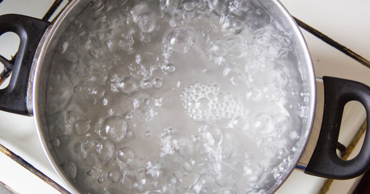 water to a boil