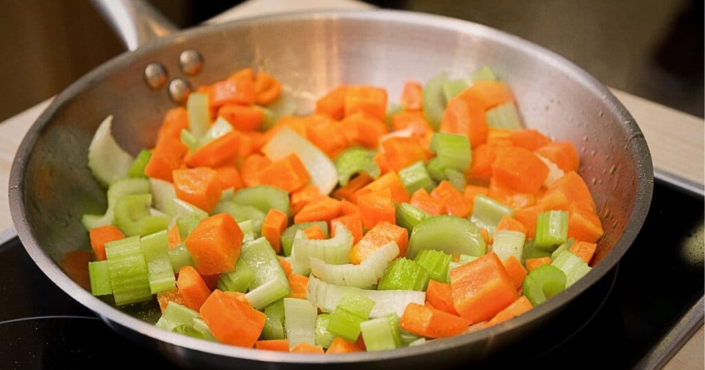 Frying the Veggies